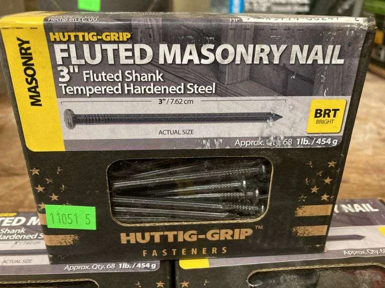 5 LB 3" FLUTED MASONRY NAILS
