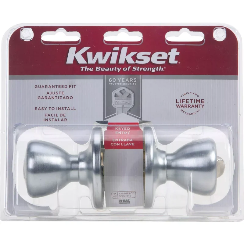 KWIKSET TYLO ENTRY SATN CHRM K6