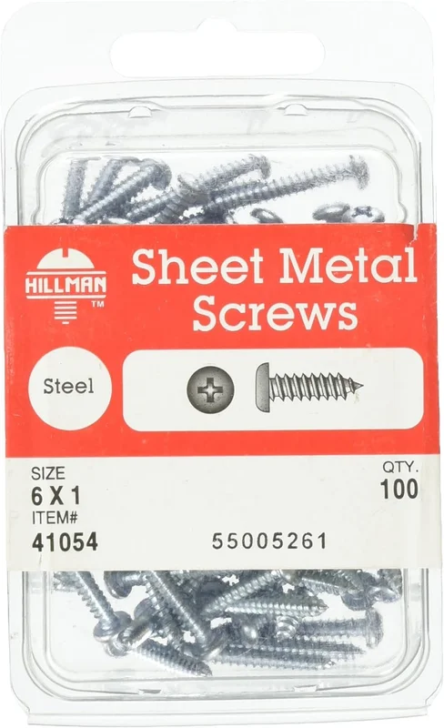 6 X 1 PHILLIPS SHEET METAL SCREW 50 PACK