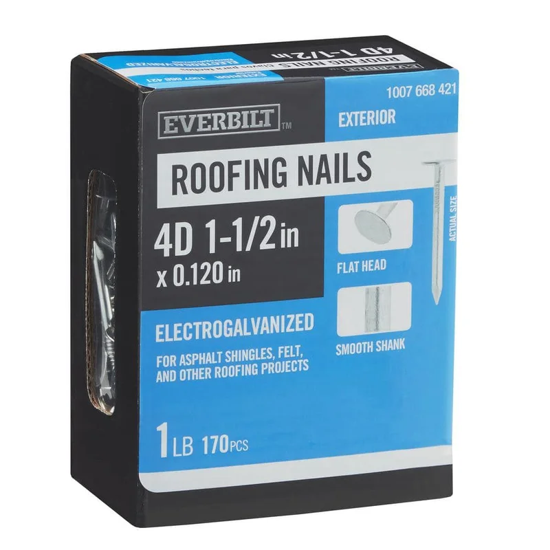 4D STEEL CUT TEMP NAILS 1 LB