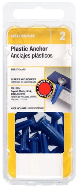 SZ 8-10 LIGHT DUTY PLASTIC ANCHOR