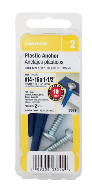 LIGHT DUTY PLASTIC ANCHORS
