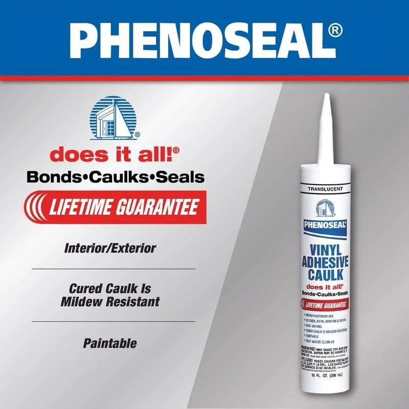 PHENOSEAL 10OZ CLEAR CAULK TUB