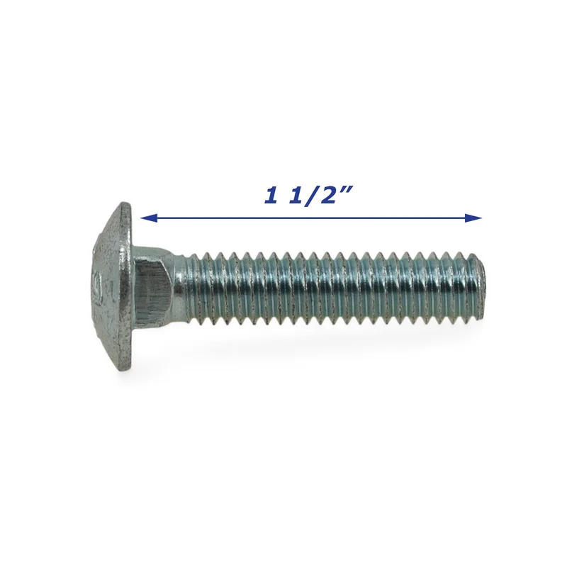 5/16 X 1-1/2" CARRIAGE ZINC BOLT