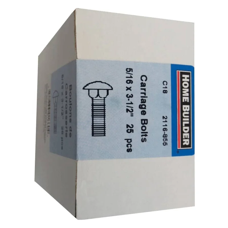 5/16 X 3-1/2" CARRIAGE ZINC BOLT