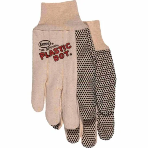 BOSS GLOVE LARGE PVC 10OZ DOTTED