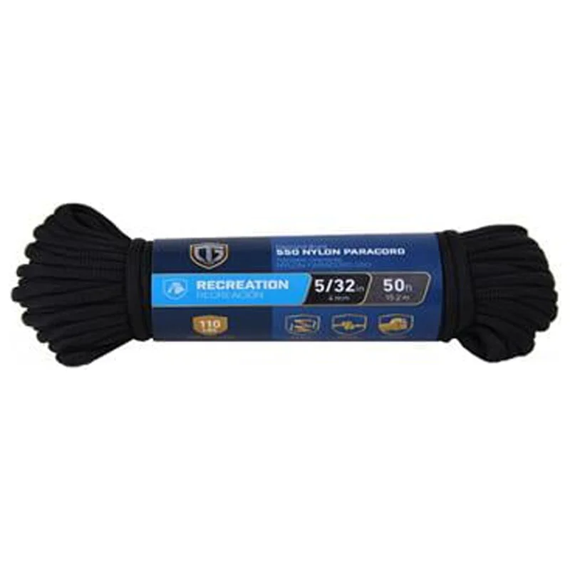 PARACORD BLACK 5/32X50