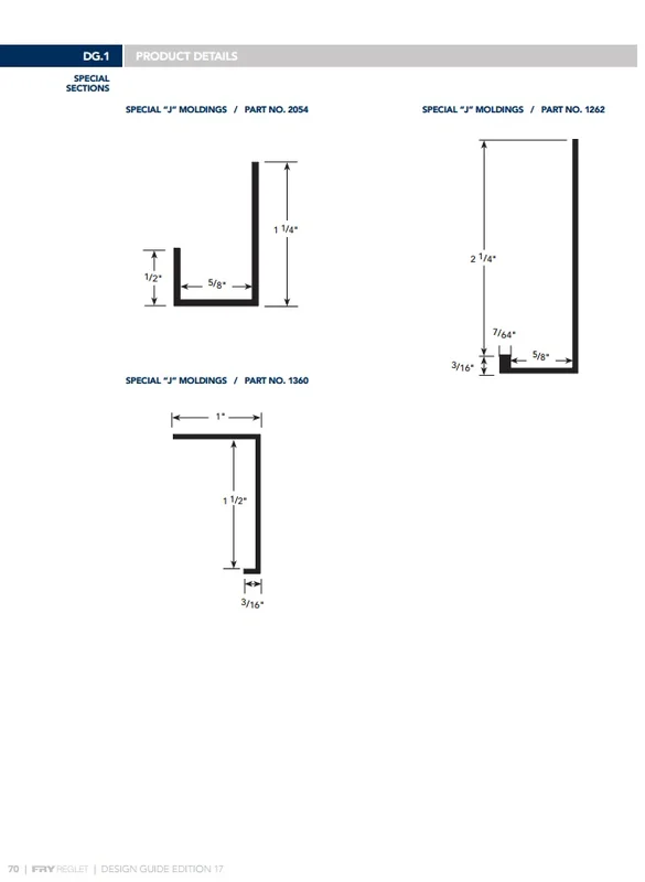 5/8" X 10' PLASTIC J MOLDING