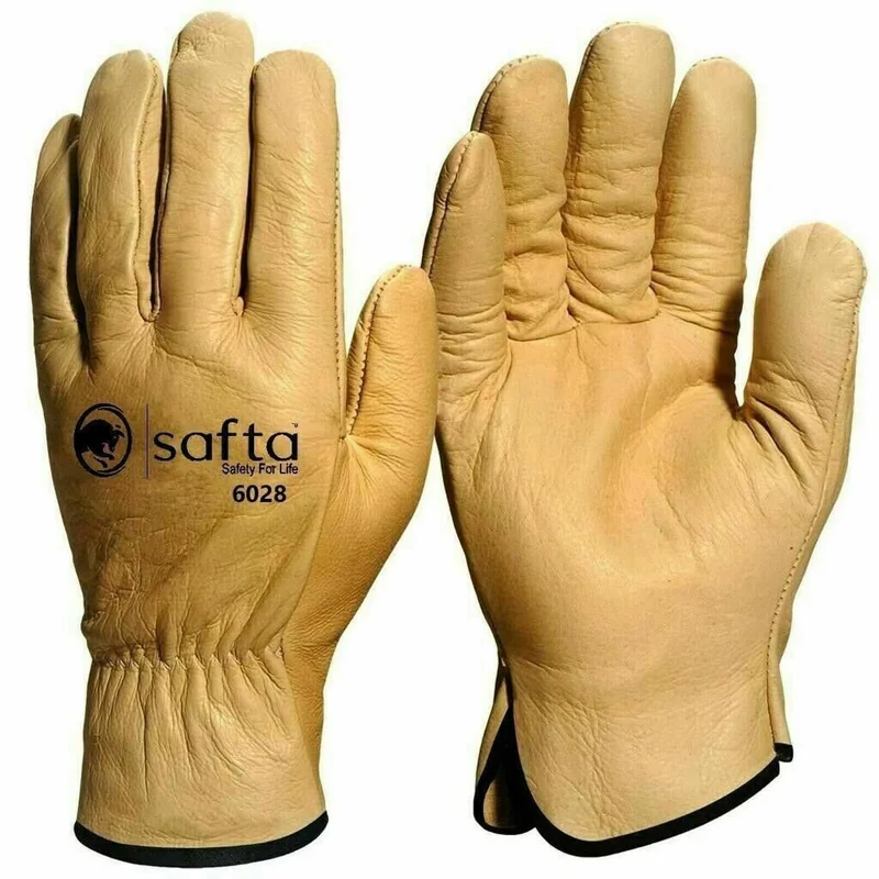 BOSS GLOVE GREEN LEATHER DRIVER LG