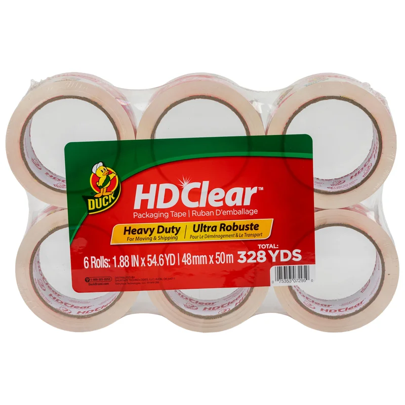 CLEAR PACKAGING TAPE 6 PACK