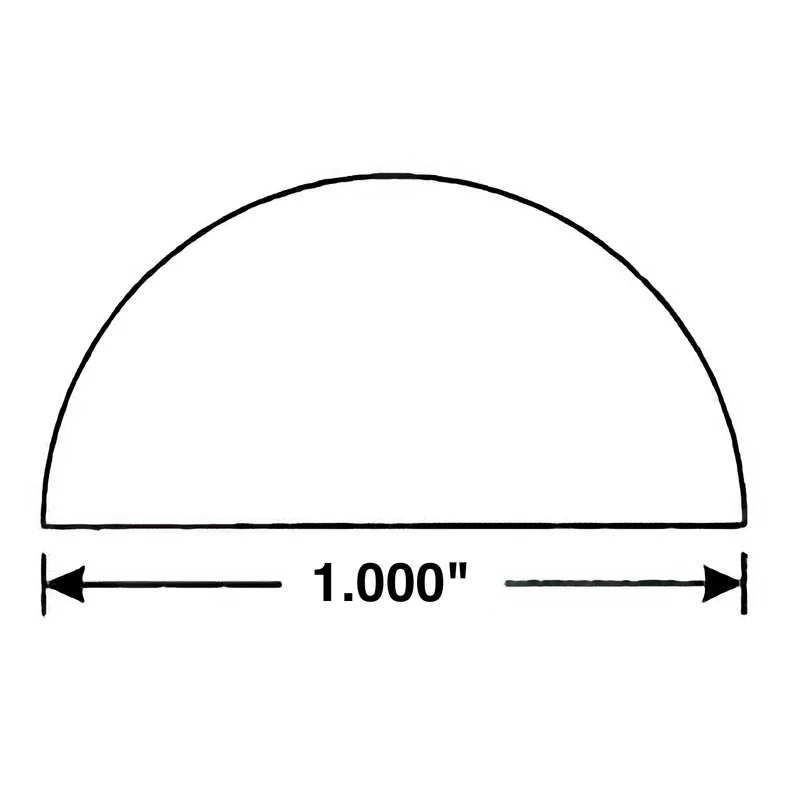 1/4X1/2 HALF ROUND - 9'
