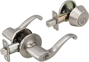 LEGEND LEVER ENTRY/DEADBOLT BRUSHED NICKEL