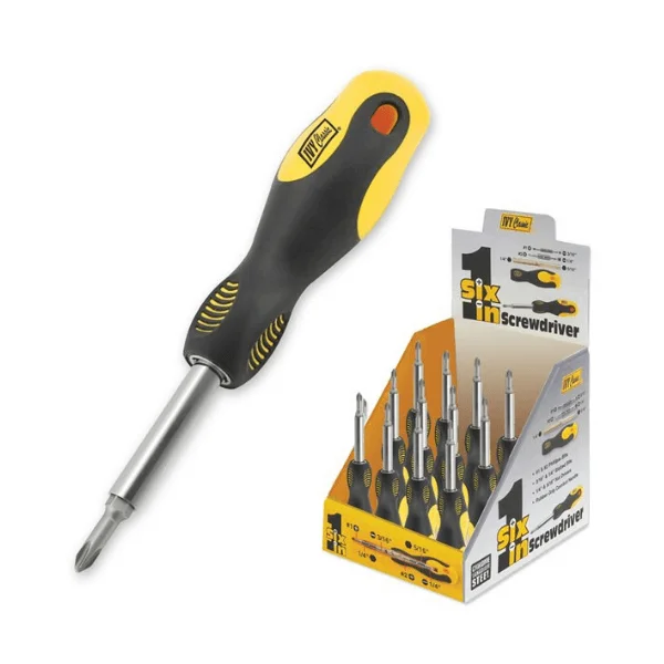6 IN 1 SCREWDRIVER RUBBER 17064
