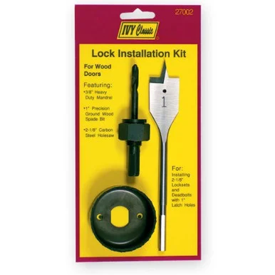 LOCK INSTALLATION KIT FOR WOOD DOOR