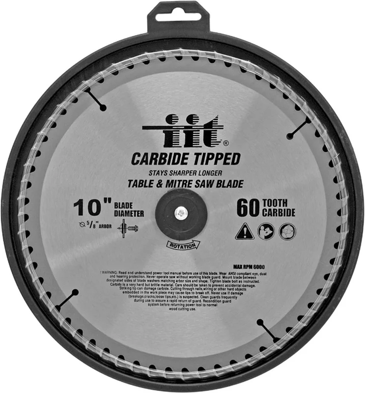 10" 60T SAW CUT CARBIDE BLADE