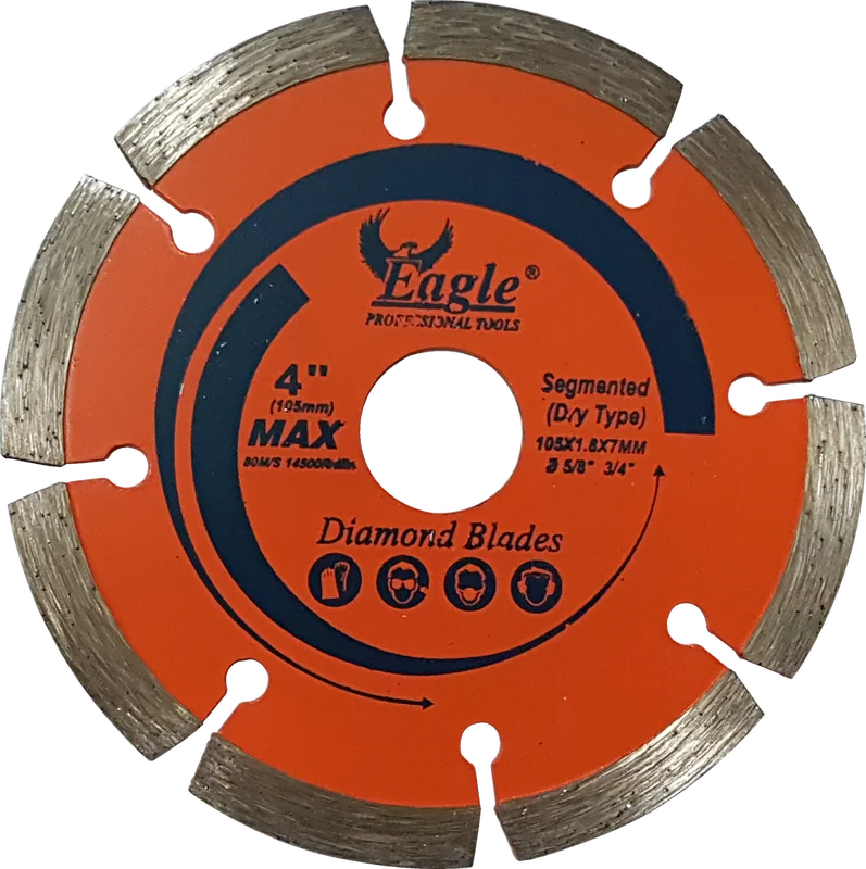 DIAMOND BLADE 4"SAGMENTED DRY