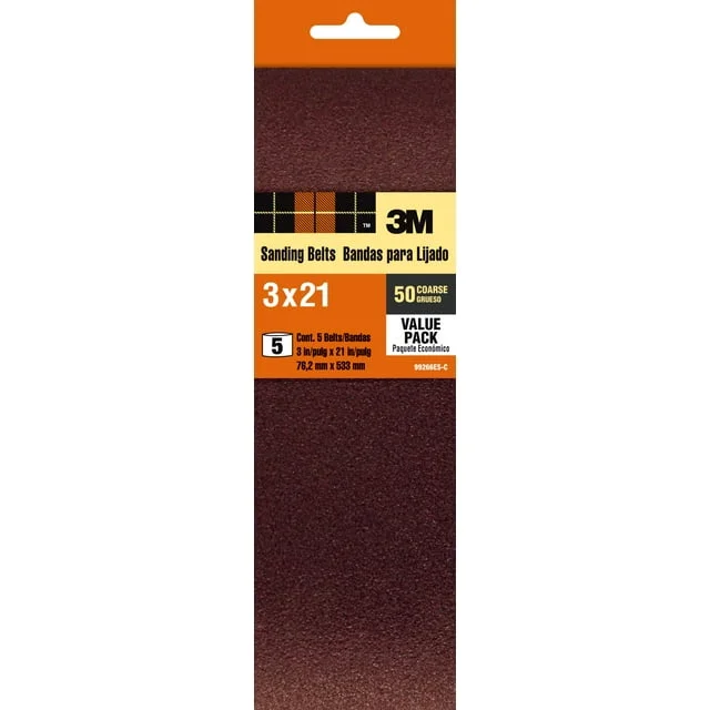 3 X 21" SANDING BELT 50 GRIT