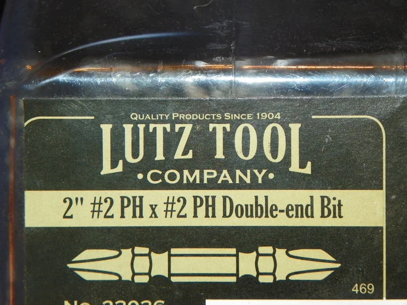 LUTZ 2'' # PHILLIPS X 1/4 SL DOUBLE END B