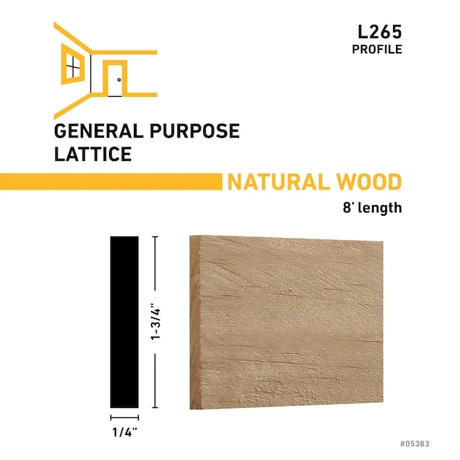 1/4 X 3-1/2 LATTICE