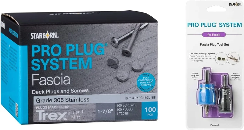 PRO PLUG FASCIA SCREW I MIST 100 COUNT
