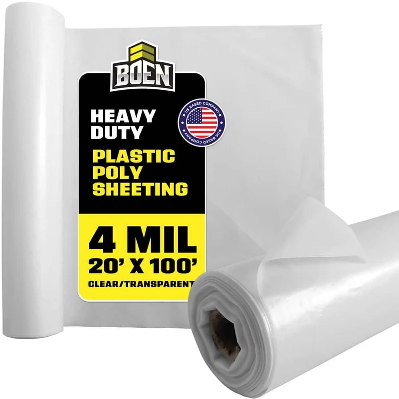 20'X100' 004 MIL CLEAR POLYETHYLENE