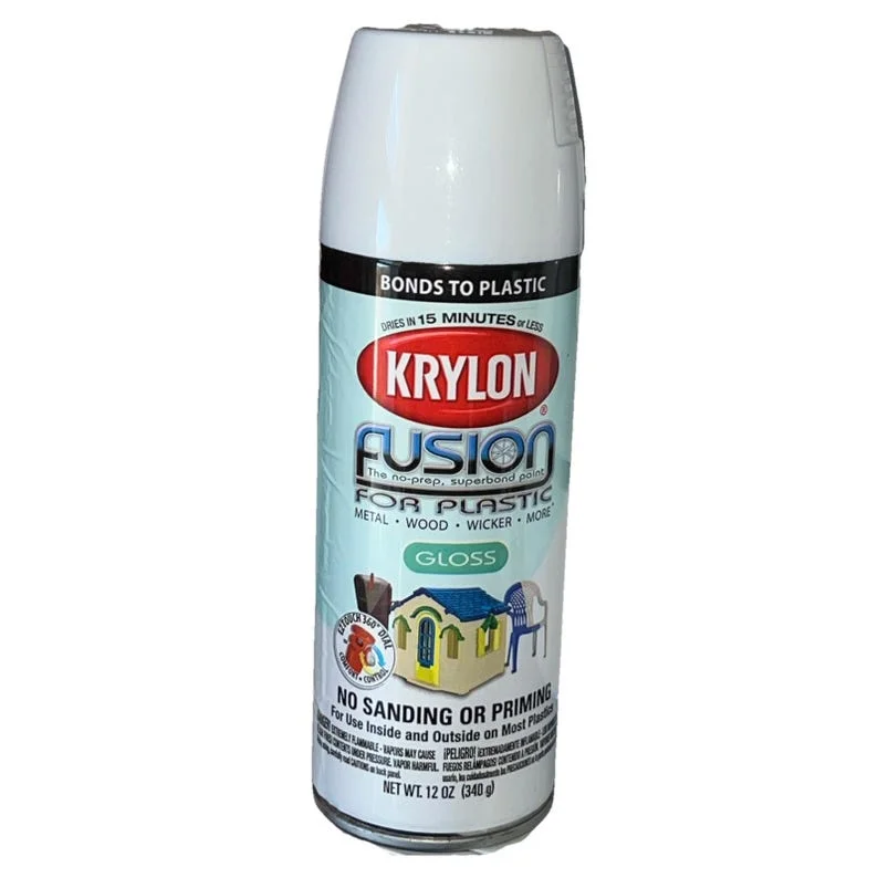 12 OZ KRYLON GLOSS WHITE