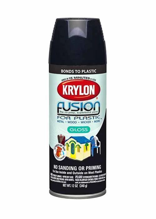 12 OZ KRYLON FUSION GLOSS BLACK
