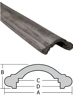 2-1/4 HAND RAIL - 17'