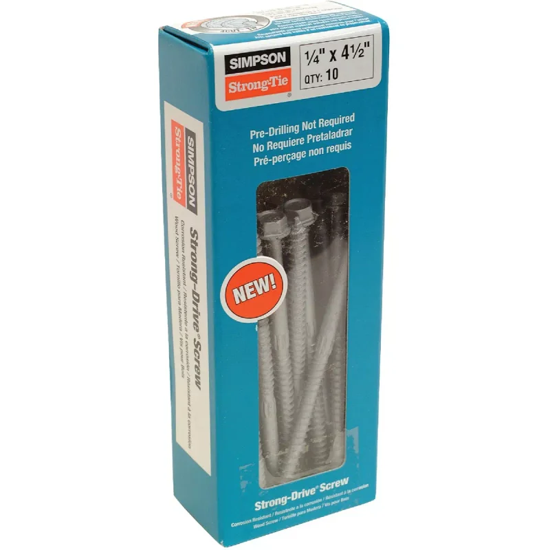 Simpson Strong-Tie SDS Screws 1/4 x 4 1/2
