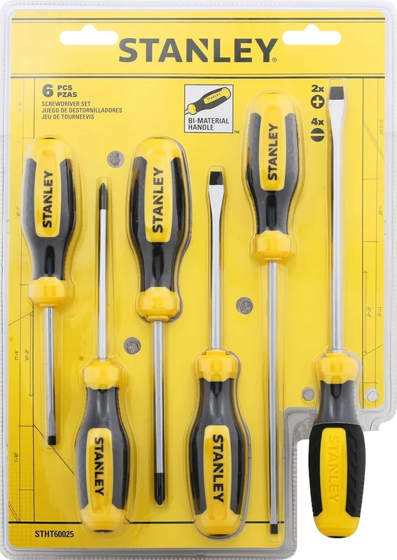 STANLEY SCREWDRIVR 6PCS