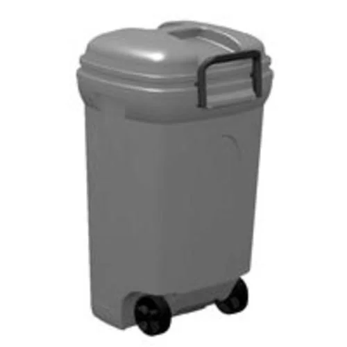 TRASH CAN WHEELED RECTAN 45GAL