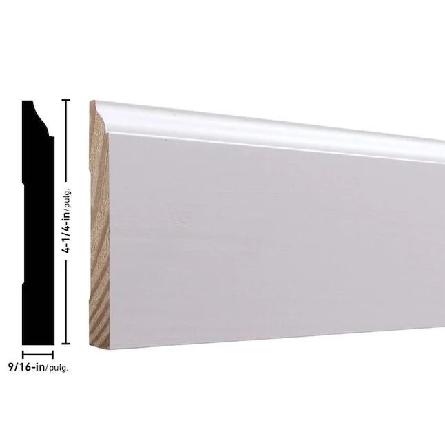 9/16 X 4 1/4 PRIMED COLONIAL BASE