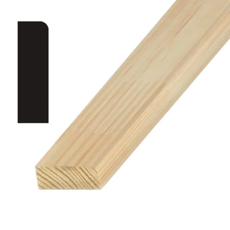 3/8 X 1 1/8 FINGER JOINTED CLAMSHELL STOP