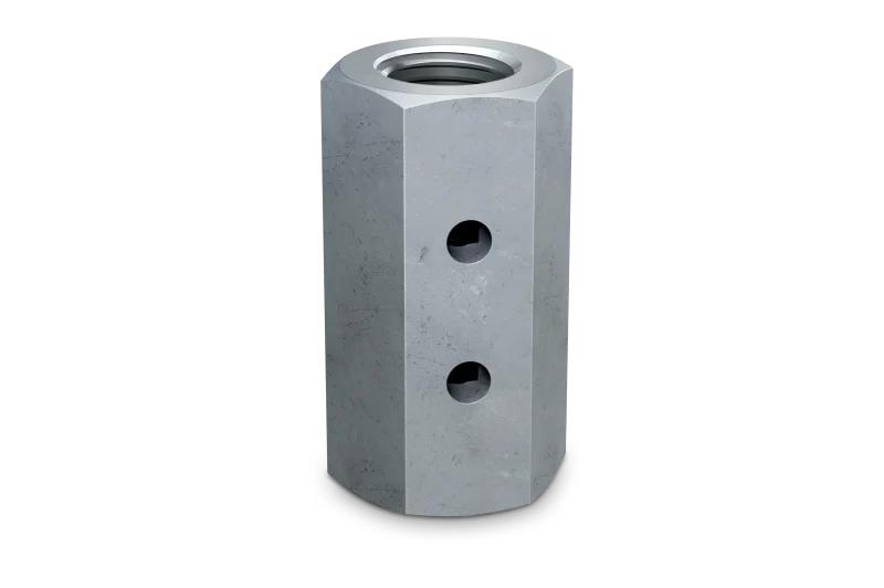 Simpson Strong-Tie CNW5/8-1/2 CNW 5/8 in. to 1/2 in. Coupler Nut with Witness® Hole