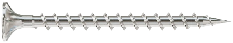 Simpson Strong-Tie T08C225WQC Fiber-Cement Screw — #8 x 2-1/4 in. #2 Square Wafer-Head, Type 316 (2000-Qty)