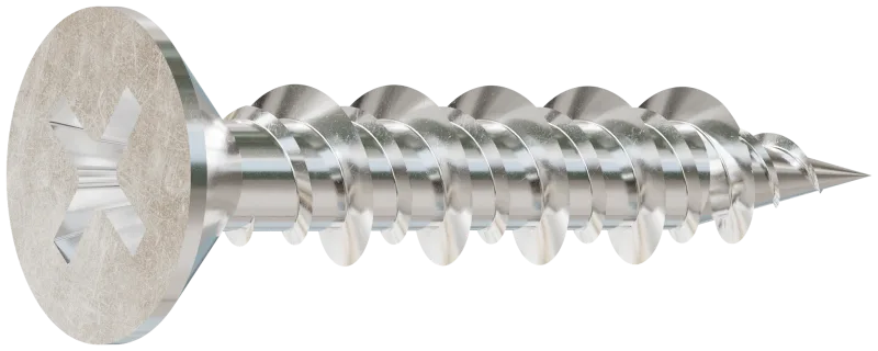 Simpson Strong-Tie T10J100FXC Marine Screw, Flat Head — #10 x 1 in. #2 Phillips Drive, Type 316 (100-Qty)