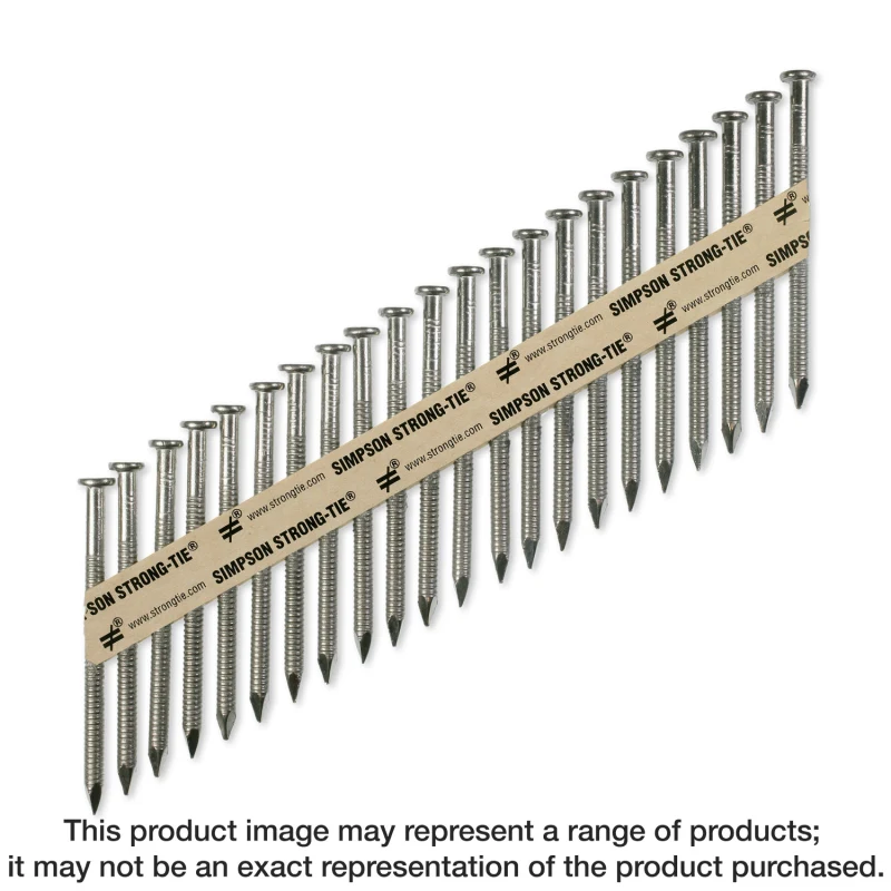 Simpson Strong-Tie T9A250MCN Strong-Drive® 33° SCNR™ RING-SHANK CONNECTOR Nail — 2-1/2 in. x .148 in. Type 316 (1000-Qty)