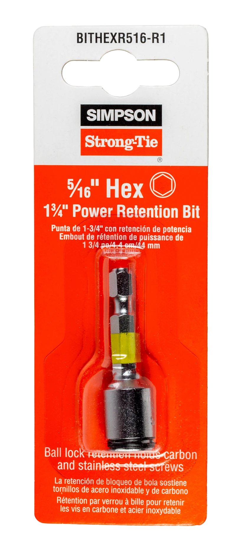 Simpson Strong-Tie BITHEXR516-R1 5/16-in. Hex-Drive 1-3/4 in. Power Bit