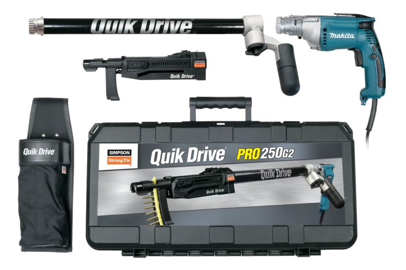 Simpson Strong-Tie PRO250G2M35K Quik Drive® PRO250 Subfloor System w/ Makita® 3500 RPM Screwdriver Motor