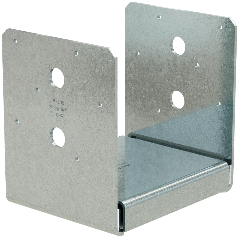 Simpson Strong-Tie ABU5-6Z ABU ZMAX® Galvanized Adjustable Standoff Post Base for 5-1/8 in. x 6 in. Engineered Lumber