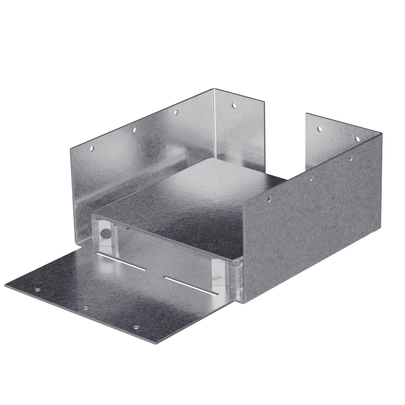 Simpson Strong-Tie ABW66RZ ABW ZMAX® Galvanized Adjustable Standoff Post Base for 6x6 Rough