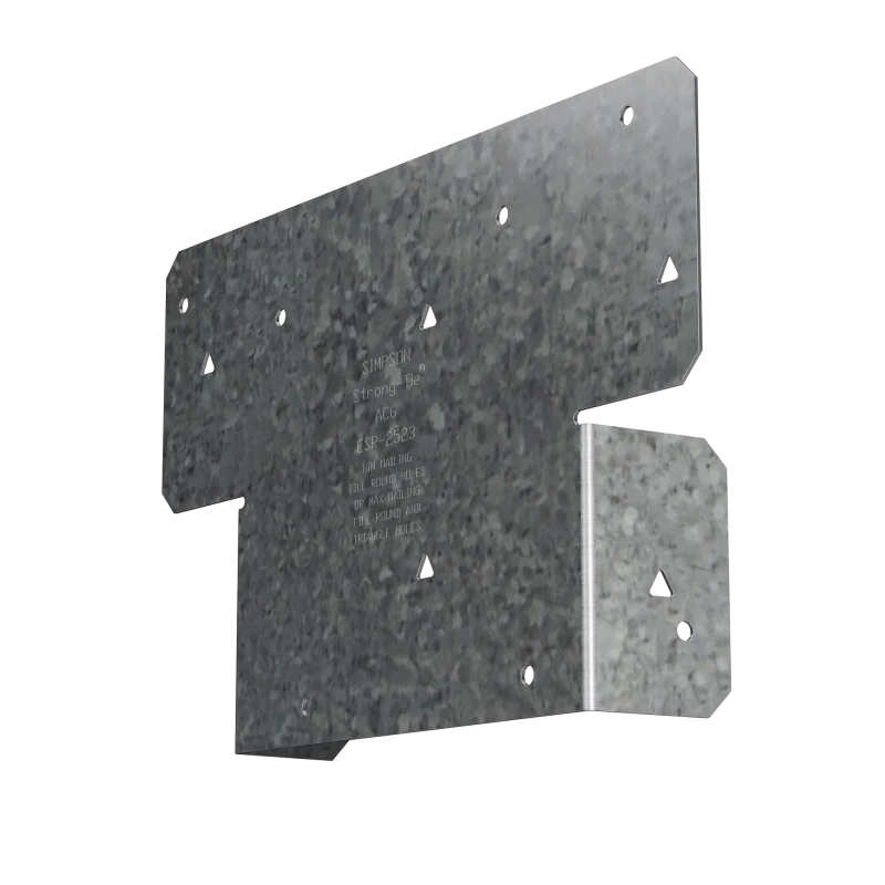 Simpson Strong-Tie AC6 AC Galvanized Adjustable Post Cap for 6x