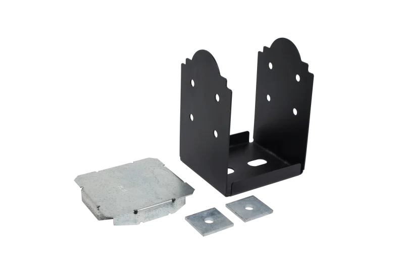 Simpson Strong-Tie APB88 Outdoor Accents® Mission Collection® ZMAX®, Black Powder-Coated Post Base for 8x8