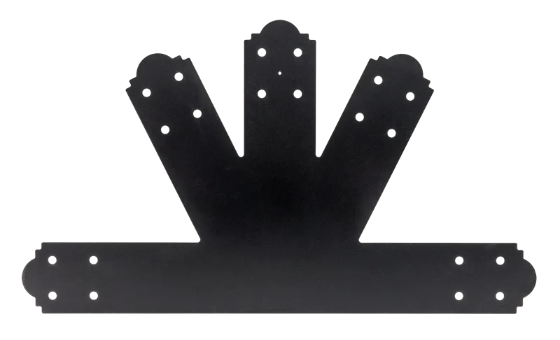 Simpson Strong-Tie APGP612 Outdoor Accents® Mission Collection® 6:12 Pitch ZMAX®, Black Powder-Coated Gable Plate