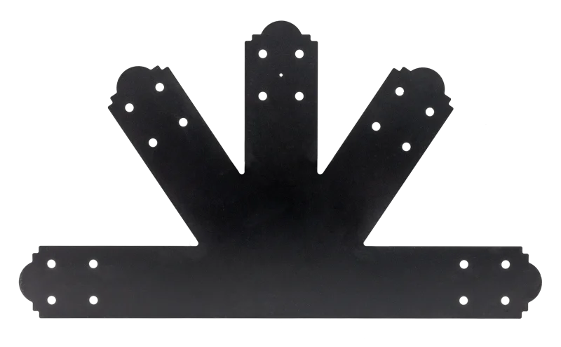 Simpson Strong-Tie APGP812 Outdoor Accents® Mission Collection® 8:12 Pitch ZMAX®, Black Powder-Coated Gable Plate