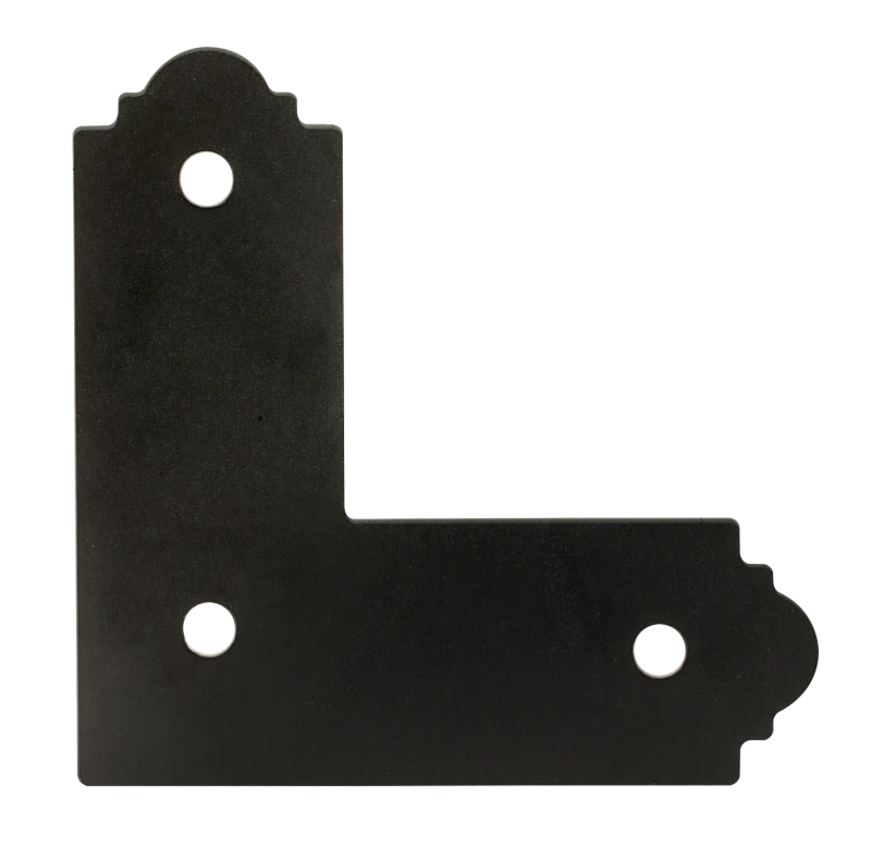 Simpson Strong-Tie APL4 Outdoor Accents® Mission Collection® ZMAX®, Black Powder-Coated L Strap for 4x4