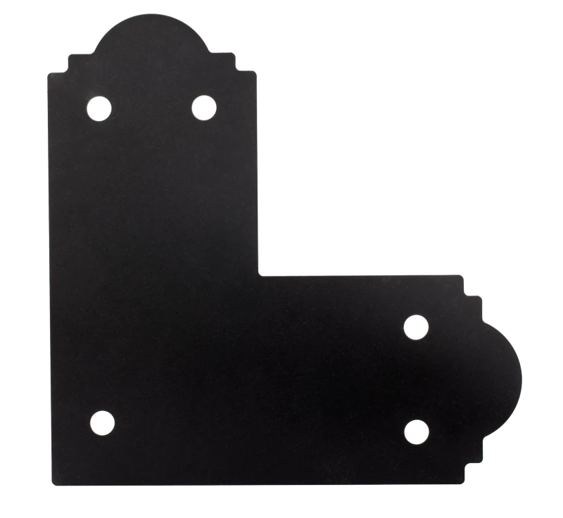 Simpson Strong-Tie APL6 Outdoor Accents® Mission Collection® ZMAX®, Black Powder-Coated L Strap for 6x6