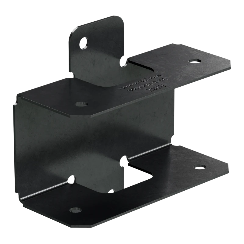Simpson Strong-Tie APRTR Outdoor Accents® ZMAX®, Black Powder-Coated Rigid Tie® Rail Connector for 2x Joist/Post