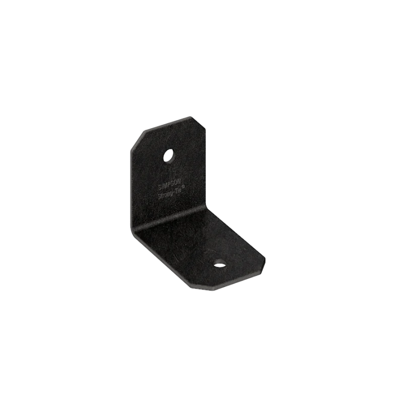 Simpson Strong-Tie APVA21 Outdoor Accents® Avant Collection™ ZMAX®, Black Powder-Coated 90° Angle for 2x