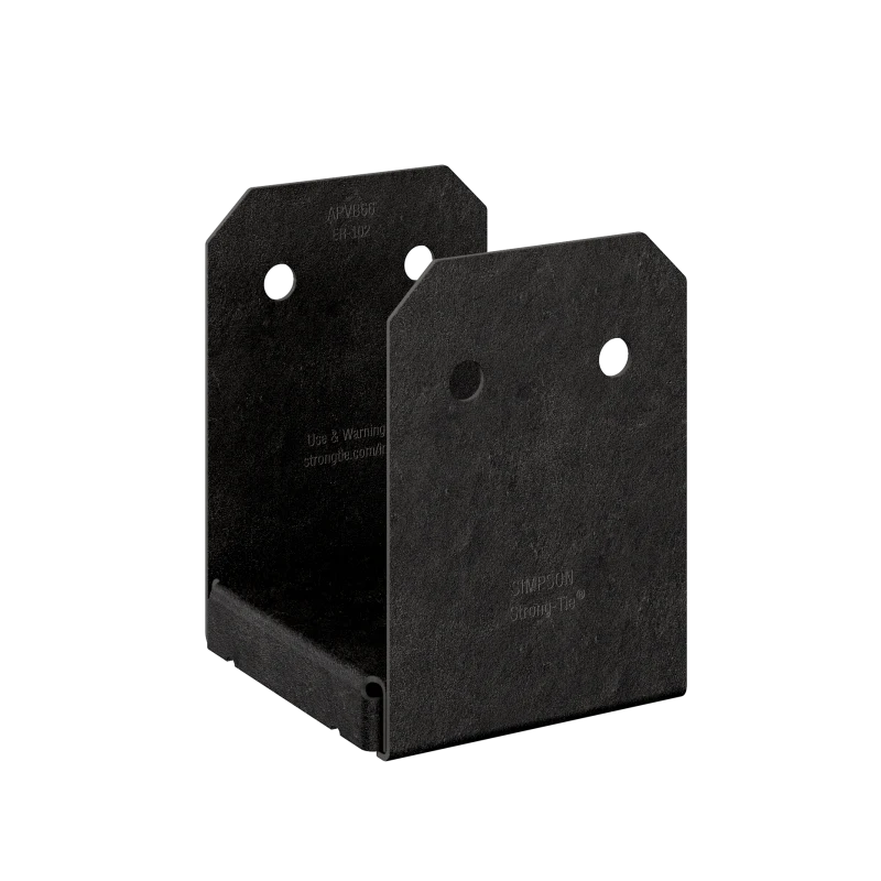 Simpson Strong-Tie APVB66 Outdoor Accents® Avant Collection™ ZMAX®, Black Powder-Coated Post Base for 6x6